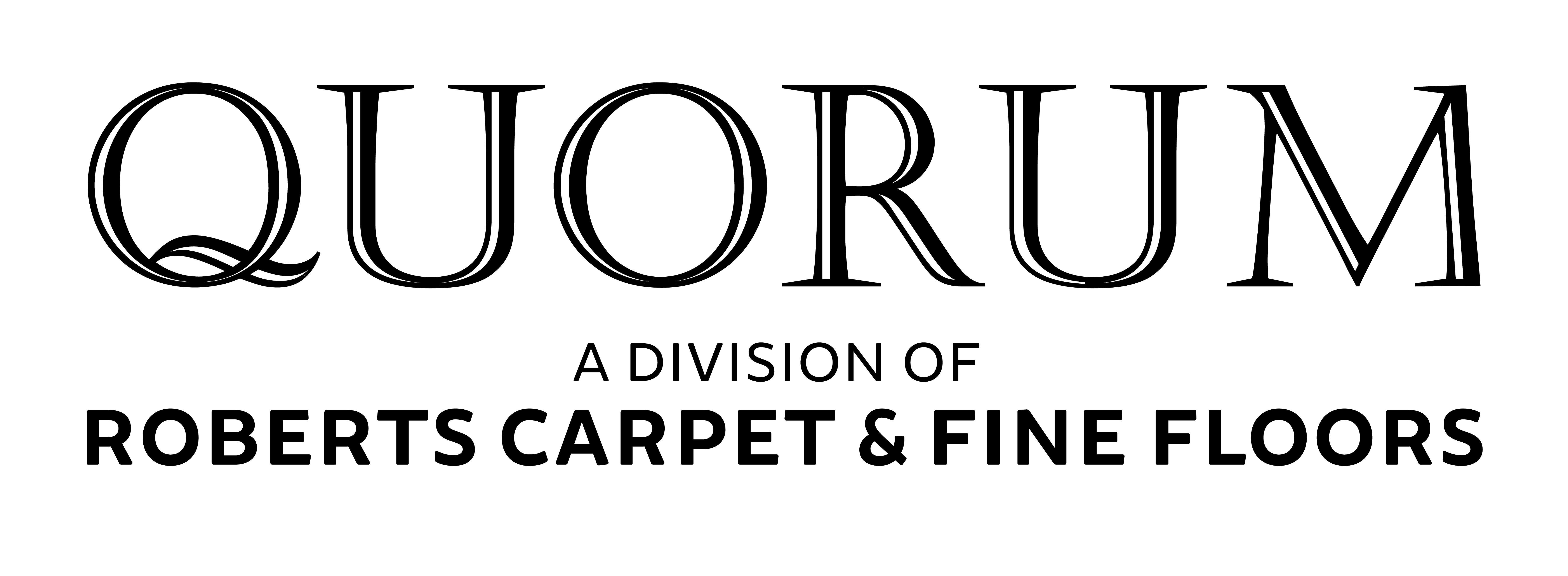 Quorem commercial flooring is a division of Roberts Carpet
