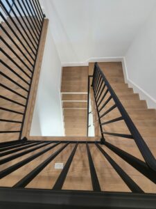 Hardwood on stairs | Roberts Carpet & Fine Floors
