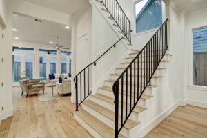 Hardwood on stairs and floor | Roberts Carpet & Fine Floors