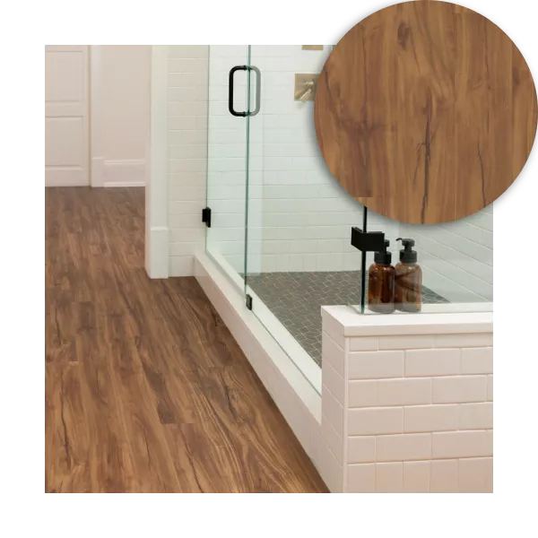 coretec-VV023 Resilient Flooring in Bathroom | Roberts Carpet
