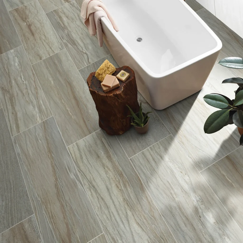 SanctuaryBathroom TulumTide 12x24 CS87W 700 Maya 8U825 wall Rhythm 12x24 CS46Z 101 SmoothJazz 8U368 Detail 1600x1600 - Roberts Carpet & Fine Floors