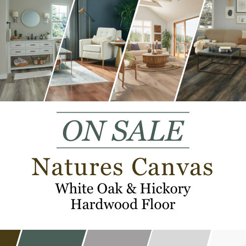 On Sale - Natures Canvas White Oak & Hickory Hardwood Floor