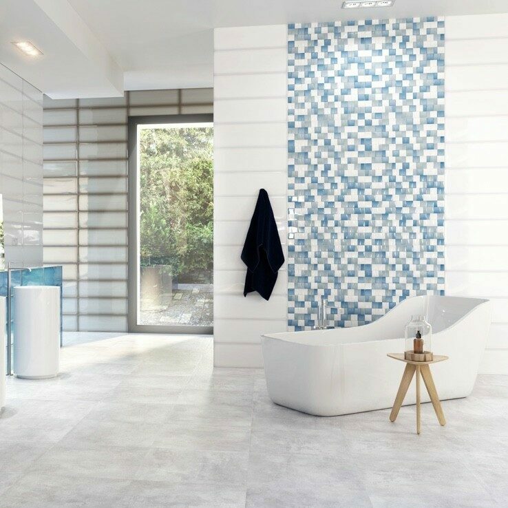 Emser tile bathroom renovation | Roberts Carpet & Fine Floors