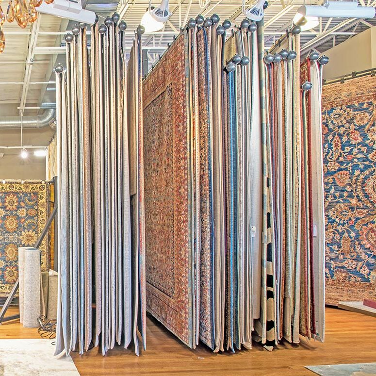 Rug rack | Roberts Carpet & Fine Floors