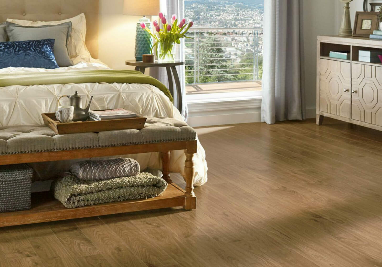 Urban walnut laminate wood flooring in Houston, TX Laminate flooring in Houston, TX | Roberts Carpet & Fine Floors